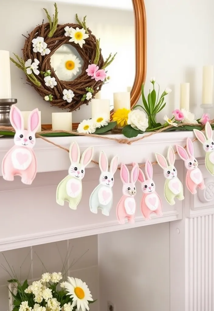 21 DIY Easter Decorations That'll Make Your Home Look Spring-Ready (You Won't Believe #8!) - 2. Bunny Garland