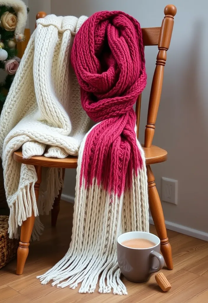 21 DIY Valentine's Gifts for Your Boyfriend That Will Make His Heart Melt! - 8. Knitted Scarf