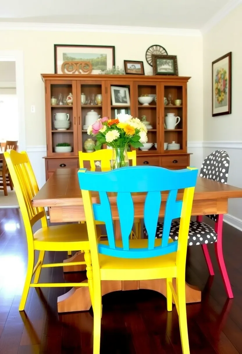 21 Thrift Flip Decor Ideas That Will Transform Your Home on a Budget! - 6. Painted Thrift Store Chairs