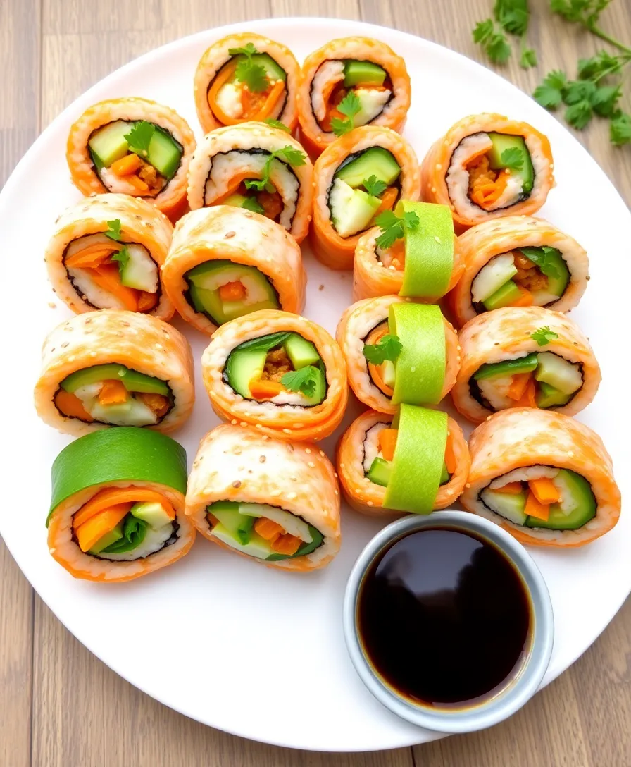 21 Creative Easter Appetizers That Will Wow Your Guests (You Won't Believe #5!) - 3. Carrot and Cucumber Sushi Rolls