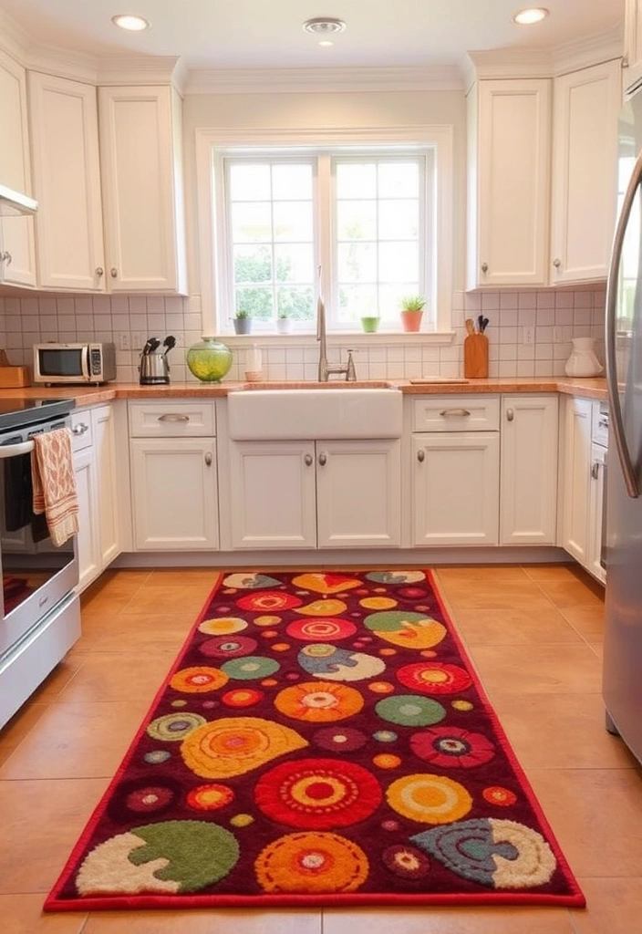 21 Cozy Kitchen Decor Ideas That'll Make You Want to Cook All Day! - 9. Soft Rugs