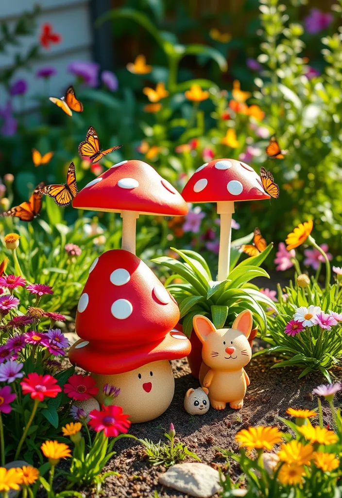 21 Decorative Garden Planters That Will Make Your Neighbors Jealous (Check Out #12!) - 1. Whimsical Fairy Tale Planters