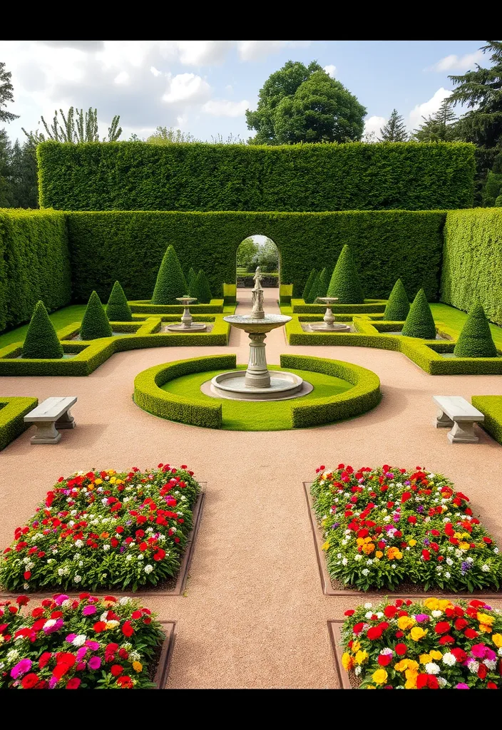 21 Stunning Garden Planning Layouts That'll Transform Your Outdoor Space (You Won't Believe #10!) - 7. The Elegant Formal Garden