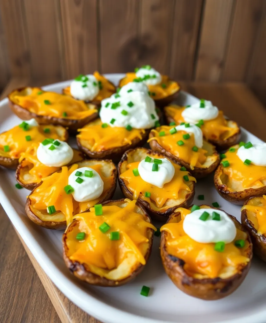 21 Creative Easter Appetizers That Will Wow Your Guests (You Won't Believe #5!) - 20. Potato Skins with Sour Cream