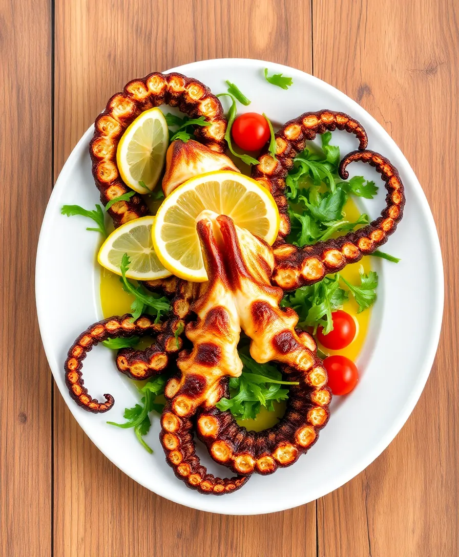 21 Seafood Dish Recipes That Will Make Your Next Dinner Unforgettable! - 18. Grilled Octopus with Lemon and Olive Oil