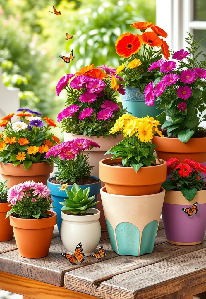 21 Courtyard Garden Ideas That Will Transform Your Small Space into a Lush Paradise! - 6. Colorful Container Gardens