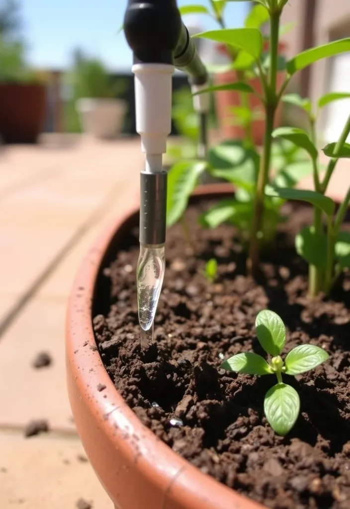 21 Container Gardening Hacks for Beginners That Will Transform Your Space! - 8. Implement Drip Irrigation