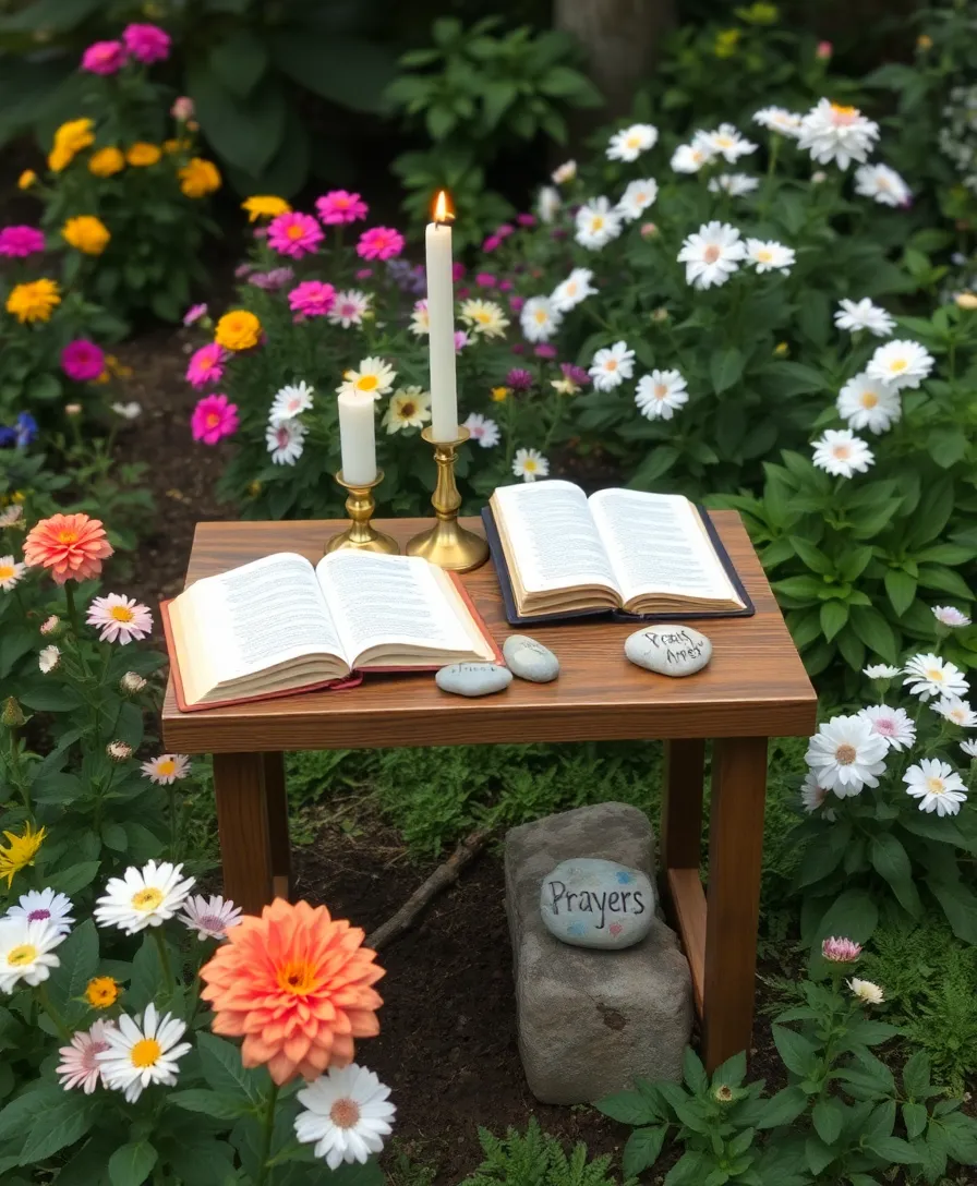 21 Inspiring Christian Easter Aesthetic Ideas That Will Make Your Holiday Truly Meaningful! - 8. Prayer Stations