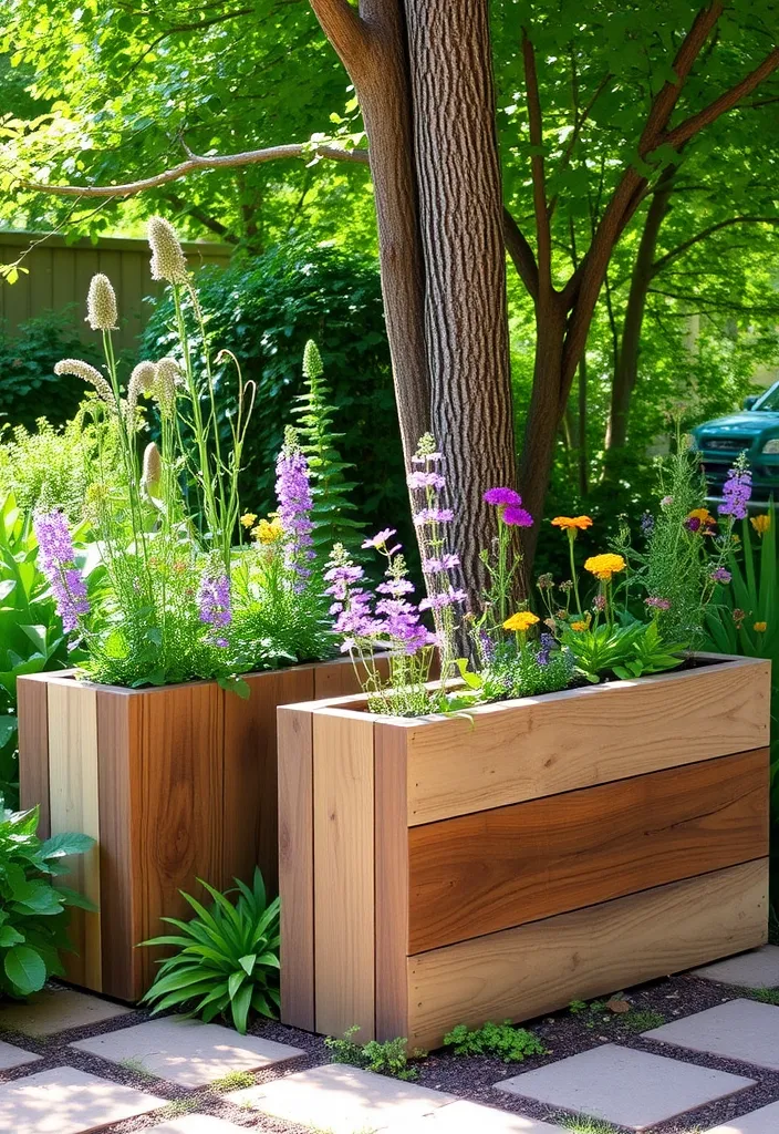 21 Decorative Garden Planters That Will Make Your Neighbors Jealous (Check Out #12!) - 2. Rustic Wooden Planters