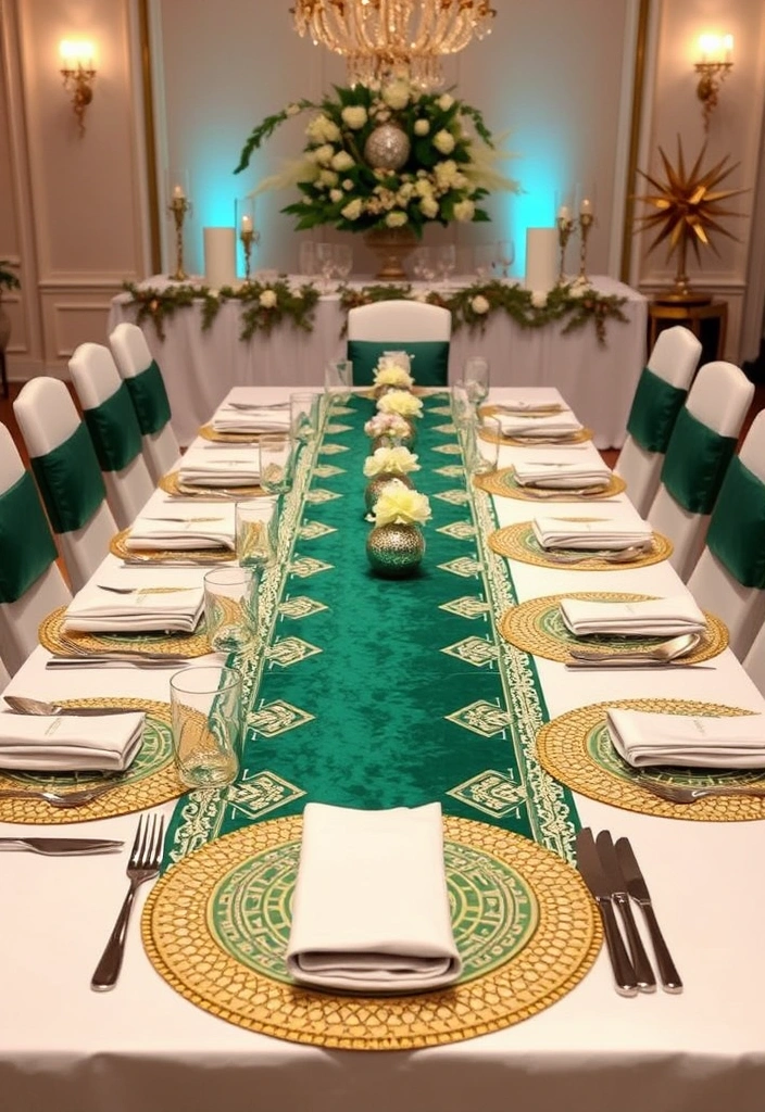 21 Stunning St. Patrick's Day Decorations That Will Transform Your Home into a Lucky Oasis! - 13. St. Patrick's Day Table Runner