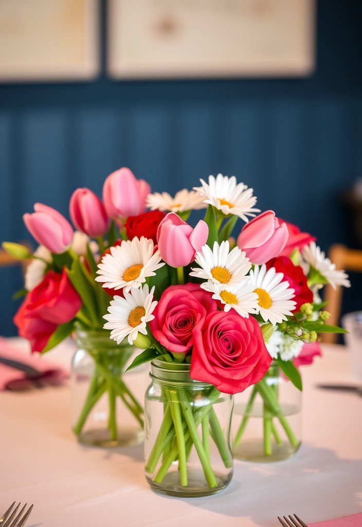 21 Fun Galentine's Party Decor Ideas That Will Make Your Friends Swoon! - 7. Floral Centerpieces