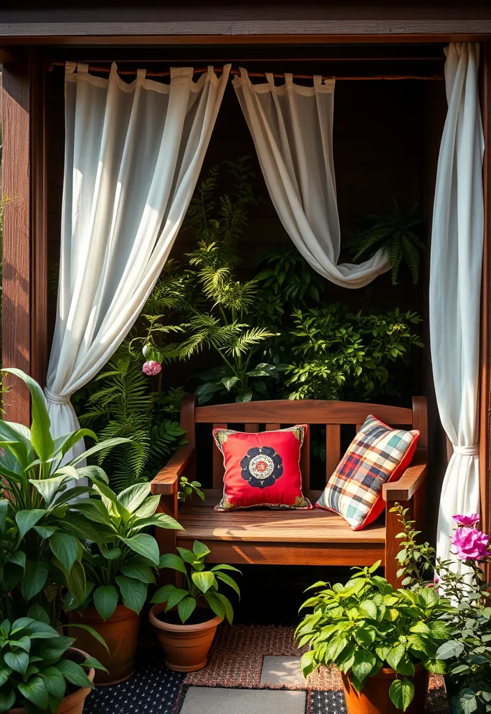 21 Small Garden Ideas to Transform Your Outdoor Space (You Won't Believe #15!) - 2. Cozy Nook with Seating