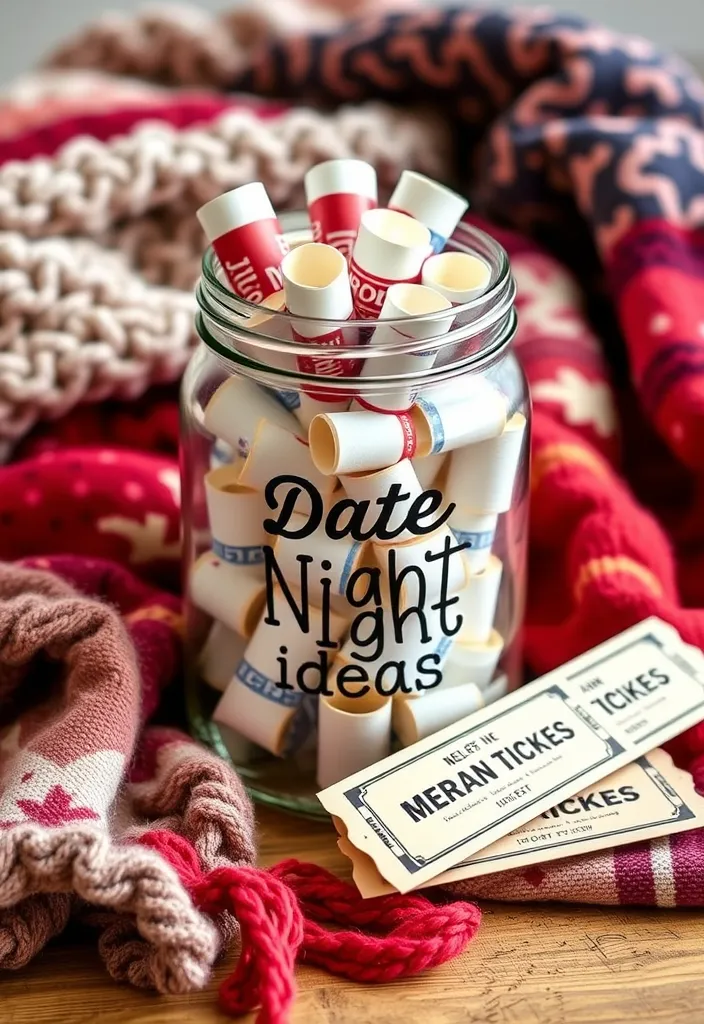 21 DIY Valentine's Gifts for Your Boyfriend That Will Make His Heart Melt! - 20. DIY Date Night Jar