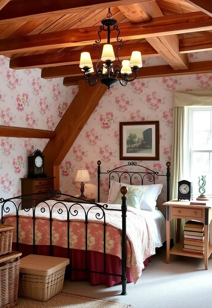 21 Unique Bedroom Designs That Bring Vintage Charm to Life (Don't Miss #3!) - 1. Cozy Cottage Retreat